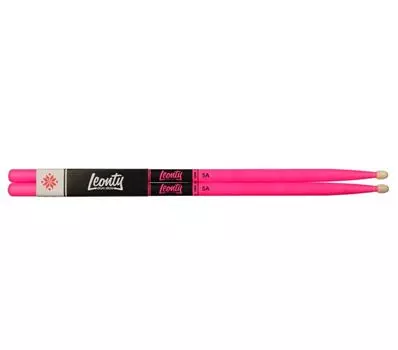 Барабанные палочки Leonty LFP5A Fluorescent Pink 5А