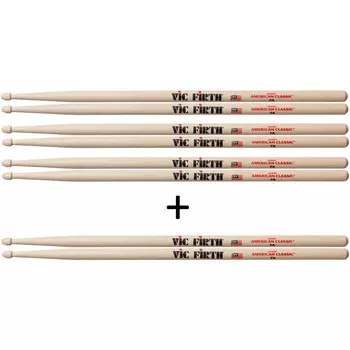 Барабанные палочки орех VIC FIRTH 7A 3+1
