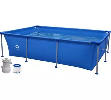 Бассейн прямоугольный со стальным каркасом Avenli 2.58м*1.79м*66cм 17805EU,фильтр-насос 300 галлонов