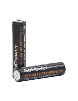 Батарейка GoPower R03 AAA Shrink 4 Heavy Duty 1.5V (4/60/1200)