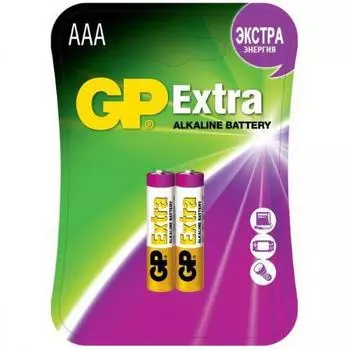 Батарейка GP Extra Alkaline 24AX LR03 AAA (2шт.)