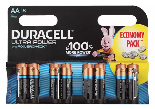 Батарея Duracell Ultra Power LR6-8BL MX1500 AA (8шт)