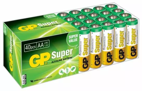 Батарейка GP Super Alkaline 15A LR6 AA (40шт.)