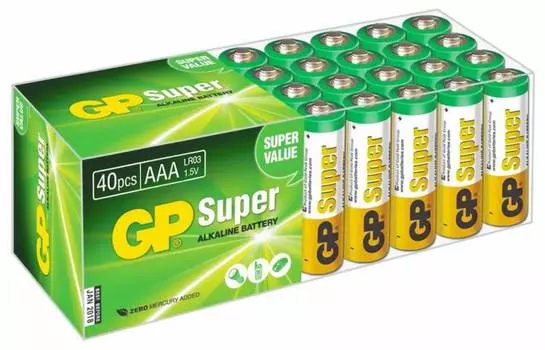 Батарейка GP Super Alkaline 24A LR03 AAA (40шт.)