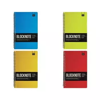 Бизнес-Блокнот А5 60л., гребень, ламинированный картон, клетка, Альт, ACTIVE BOOK, (4 вида),3-60-482
