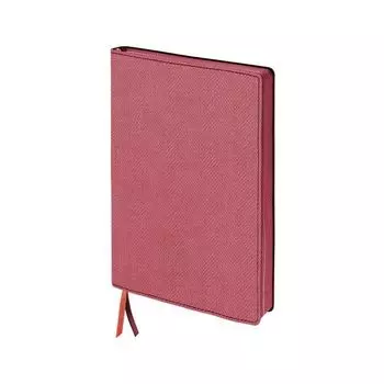 Бизнес-блокнот BRAUBERG Tweed, А5 148x213 мм, под ткань, линия, 128 л., красный, 110965