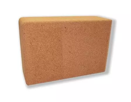Блок для йоги пробковый INDIGO, IN102, Коричневый, 23*15*8см