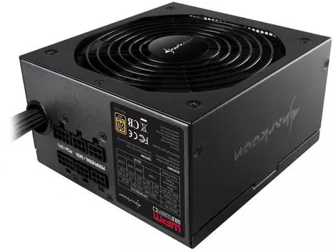 Блок питания Sharkoon WPM Gold Zero 550W чёрный