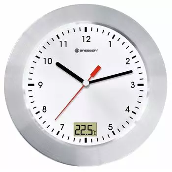 Часы настенные Bresser MyTime Bath, водонепроницаемые, белые