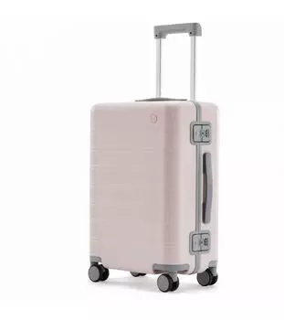 Чемодан NINETYGO Manhattan Frame Luggage 20" розовый