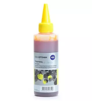 Чернила Cactus CS-I-EPT0484 желтый 100мл для Epson R200/R220/R300/R320/R340