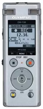 Цифровой диктофон Olympus DM-720,silver (4ГБ)