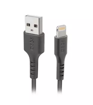 Дата кабель SBS, USB- Lightning, 1м, черный