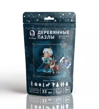 Деревянный пазл MR.PUZZ 5005 Северный Король