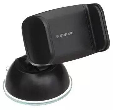 Держатель Borofone BH4 Joydock для смартфона, на присоске, черный (82774)