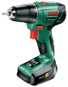 Дрель-шуруповерт аккумуляторная Bosch PSR 1440 LI-2 1.5Ah x2 (0.603.9A3.021)