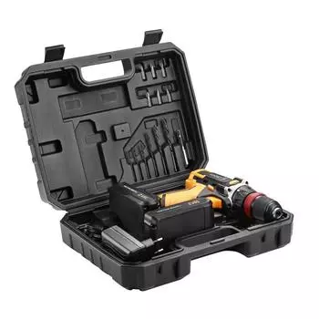 Дрель-шуруповерт аккумуляторная Deko DKCD20FU-Li Set 3 + набор 13 предметов 063-4177