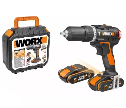 Дрель-шуруповерт аккумуляторная ударная Worx WX367