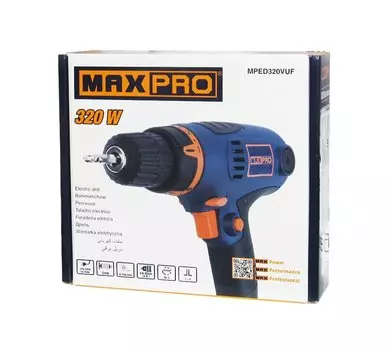 Дрель-шуруповерт MAX-PRO 85045, 320Вт