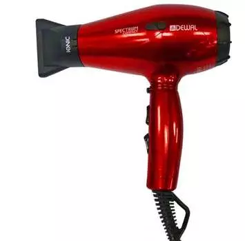 Фен Dewal Spectrum Compact красный, 2100 Вт, ионизация, 2 насадки