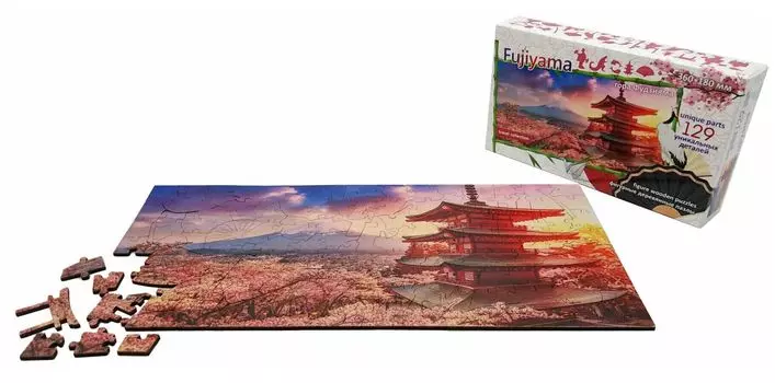 Фигурный деревянный пазл "Travel collection" Фудзияма, Япония 8275