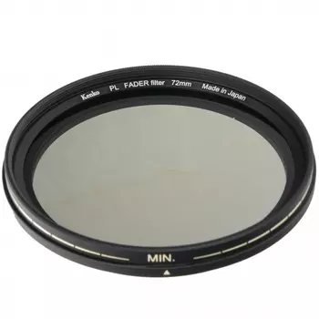 Фильтр Нейтрально-серый KENKO 72S PL FADER с переменной плотностью ND3-ND400