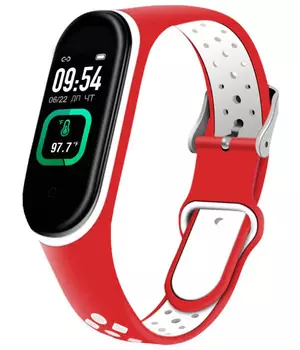 Фитнес-браслет Smarterra FitMaster Ton TFT (SMFT-T05) черный/красный/белый