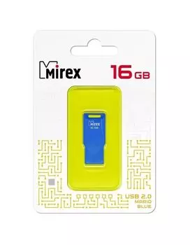 Флешка 16GB Mirex Mario, USB 2.0, Голубой