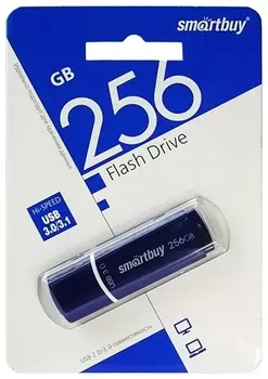 Флешка 256Gb SmartBuy Crown blue USB 3.0