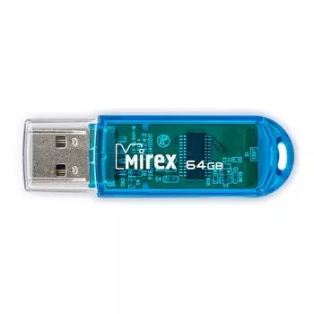 Флешка 64GB Mirex Elf, USB 2.0, Синий 13600-FMUBLE64
