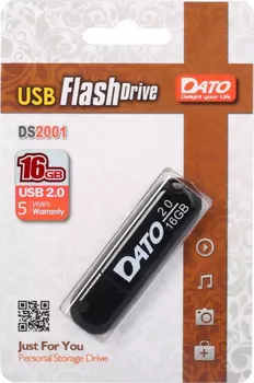 Флешка Dato 16Gb DS2001 (DS2001-16G) USB2.0 черный