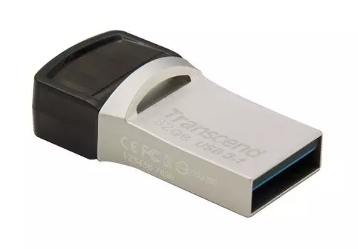 Флешка JETFLASH 32GB 890 OTG Type A&amp;C Silver