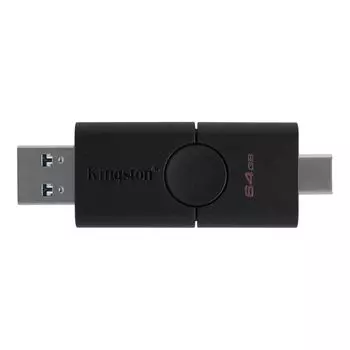 Флешка Kingston 64Gb DataTraveler Duo (DTDE/64GB) USB 3.2 Gen 1