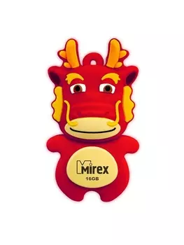 Флешка Mirex Dragon 16GB USB 2.0 Красный