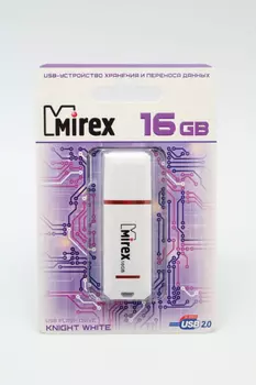 Флешка MIREX KNIGHT (16 Gb) WHITE