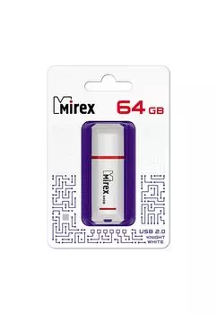 Флешка MIREX KNIGHT (64 Gb) WHITE