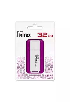 Флешка MIREX LINE (32 Gb) WHITE