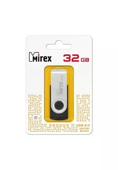 Флешка MIREX SWIVEL (32 Gb) BLACK