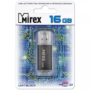 Флешка MIREX UNIT (16 Gb) BLACK