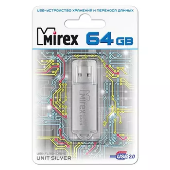 Флешка MIREX UNIT (16 Gb) SILVER