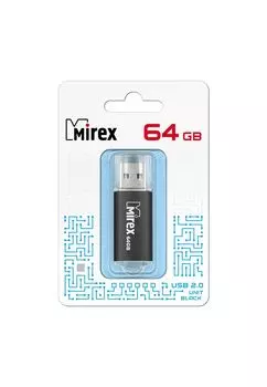 Флешка MIREX UNIT (64 Gb) BLACK