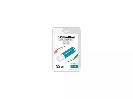 Флешка OltraMax 230 32Gb OM-32GB-230-Steel Blue