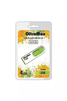 Флешка OltraMax 250 4Gb (OM-4GB-250-Green)