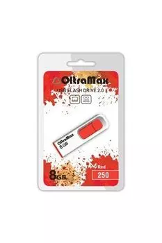 Флешка OltraMax 250 8Gb (OM-8GB-250-Red)