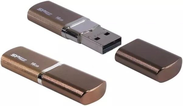 Флешка Silicon Power 16Gb LuxMini 720 SP016GBUF2720V1Z USB2.0 коричневый