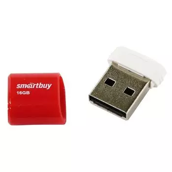 Флешка SmartBuy 16Gb (SB16GBLARA-R) USB 2.0 Lara Red