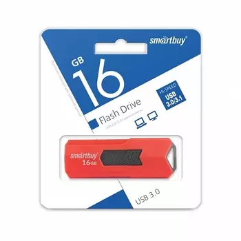 Флешка SmartBuy 16Gb Stream red USB 3.0