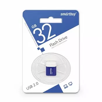 Флешка SmartBuy 32Gb Lara Blue USB 2.0