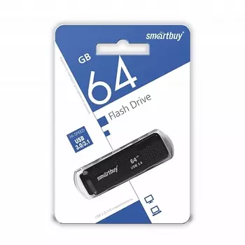 Флешка SmartBuy 64Gb Dock black USB 3.0