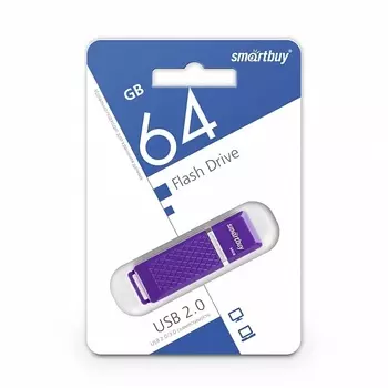 Флешка SmartBuy 64Gb Quartz violet USB 2.0